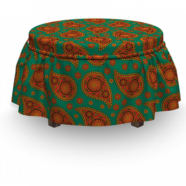 Bless international Paisley Eastern Traditional 2 Piece Box Cushion